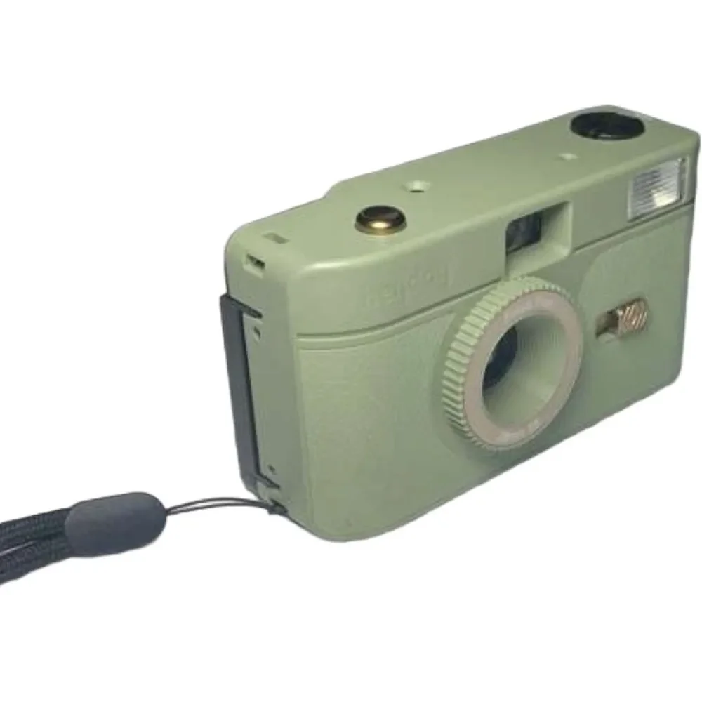 Heyday 35mm Reusable Film Camera Jade Green w/ Built‑In Flash Point and Shoot